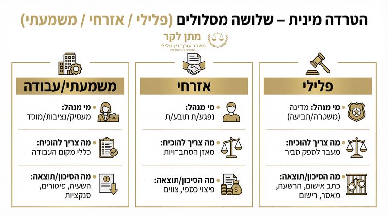 שלושת המסלולים בהטרדה מינית - עורך דין פלילי מתן לקר