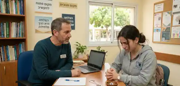 תלמידה ויועץ חינוכי
