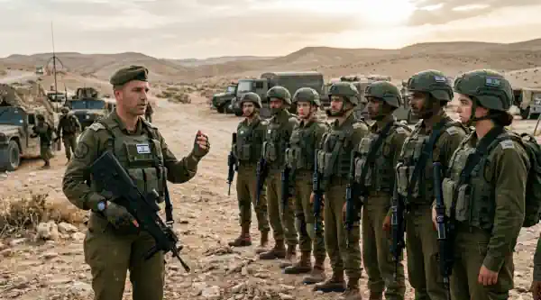 חיילים ומפקד
